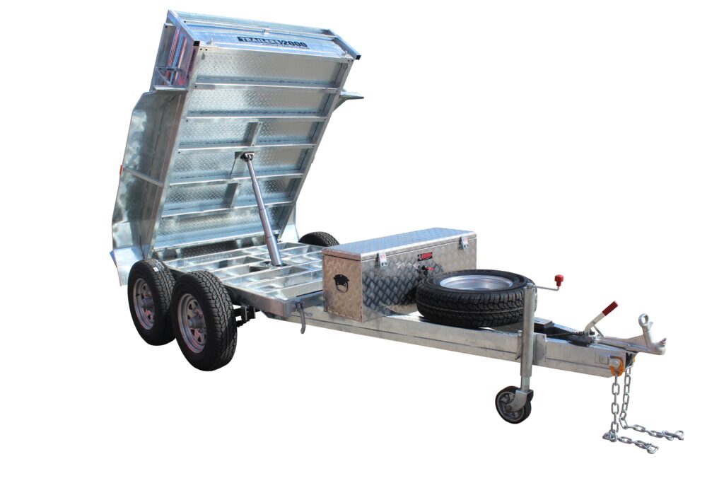 8x5 tandem hydraulic tipper trailer