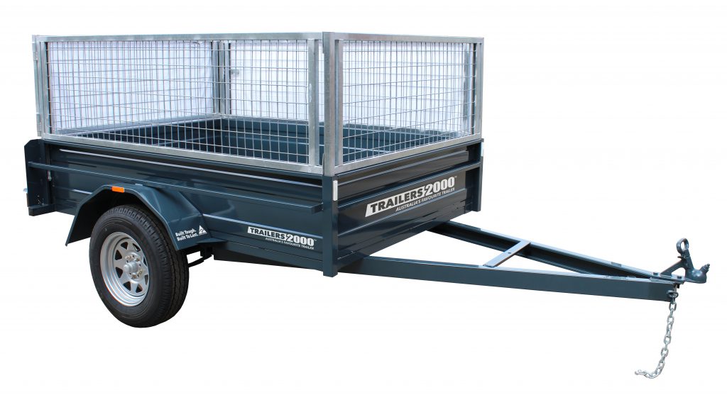 box trailer with cage