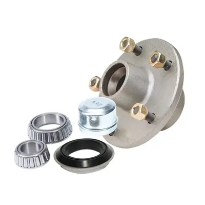 What are the parts of a trailer axle?